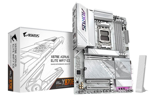 GIGABYTE X870E AORUS Elite WIFI7 ICE AMD AM5 LGA 1718 Motherboard