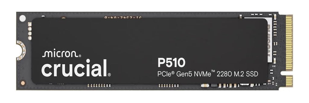Crucial P510 PCIe Gen5 NVMe 2TB SSD, Up to 10,000MB/s, TLC NAND, Laptop & Desktop (PC) Compatible, for Gamers & Creatives, Solid State Drive