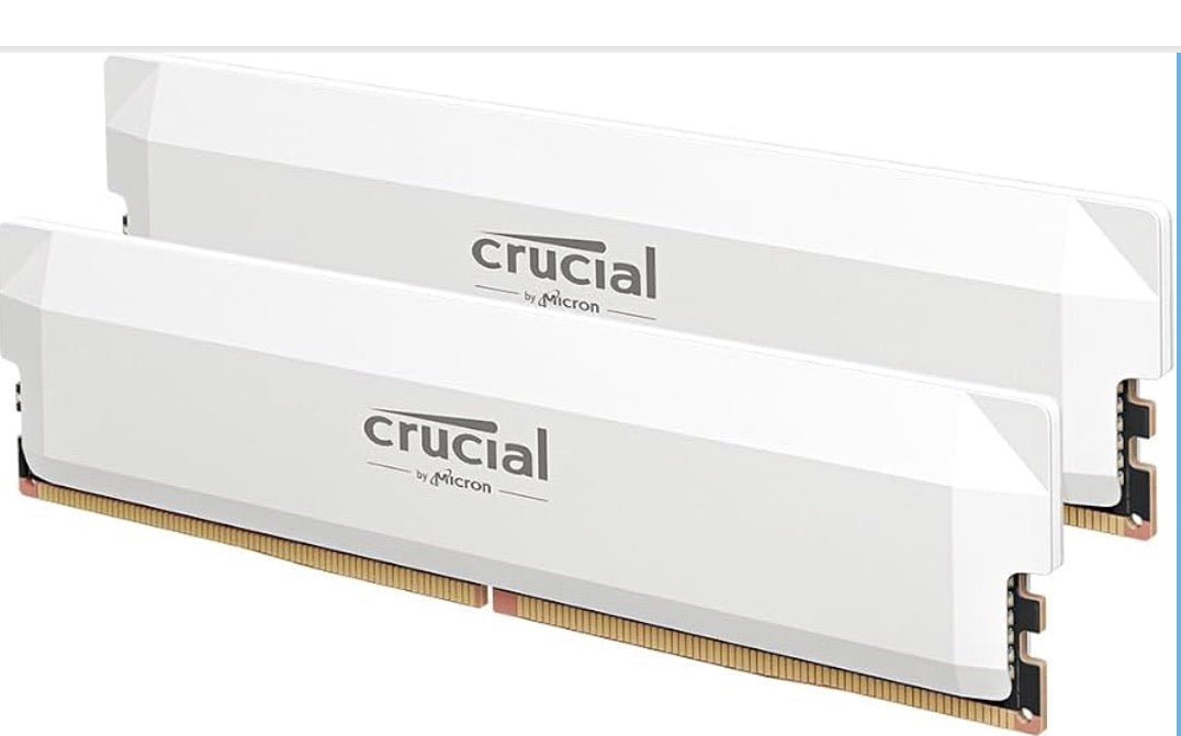 Crucial Pro 32GB DDR5 RAM Kit (2x16GB), CL36 6000MHz, Overclocking Desktop Gaming Memory