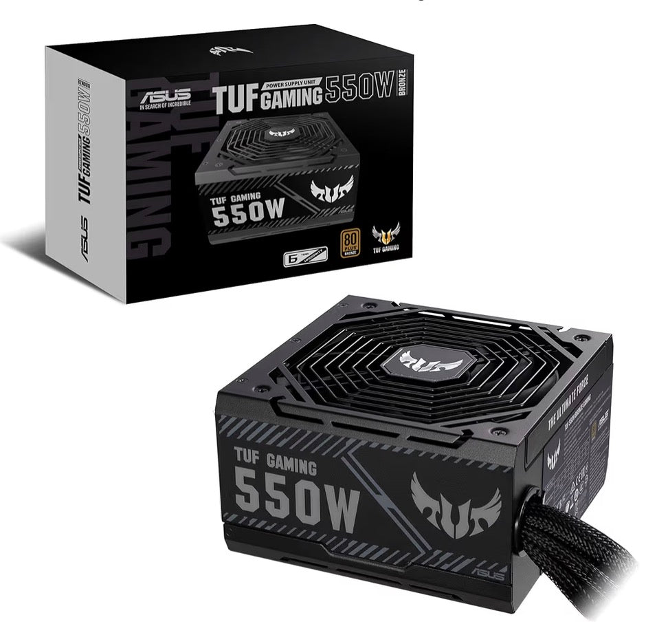 ASUS TUF Gaming 550W Bronze PSU, Power Supply(Axial-tech Fan Design