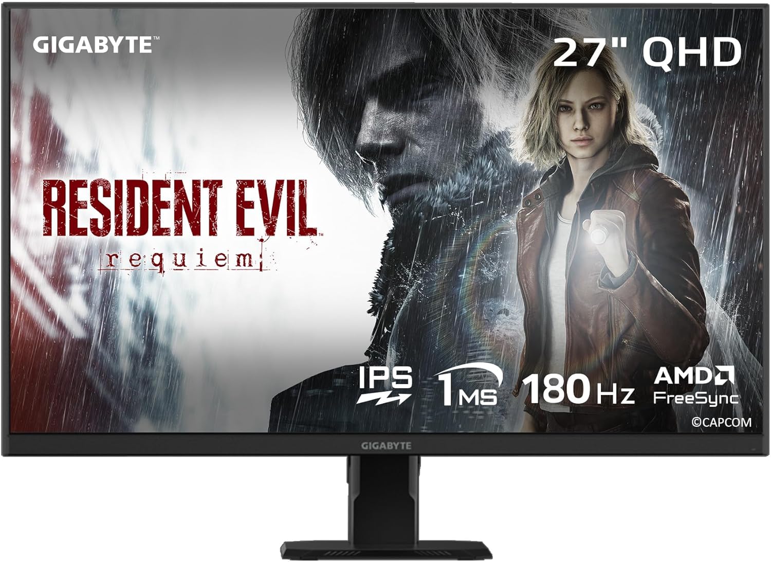 AOC 27 Inch QHD Gaming Monitor 240Hz 0.3ms, Overclock 260Hz, IPS, 2560x1440, G-Sync Compatible, HDR Ready, DisplayPort 1.4 HDMI 2.0, VESA Mount, 3-Year Zero-Bright-Dot, Q27G41ZE