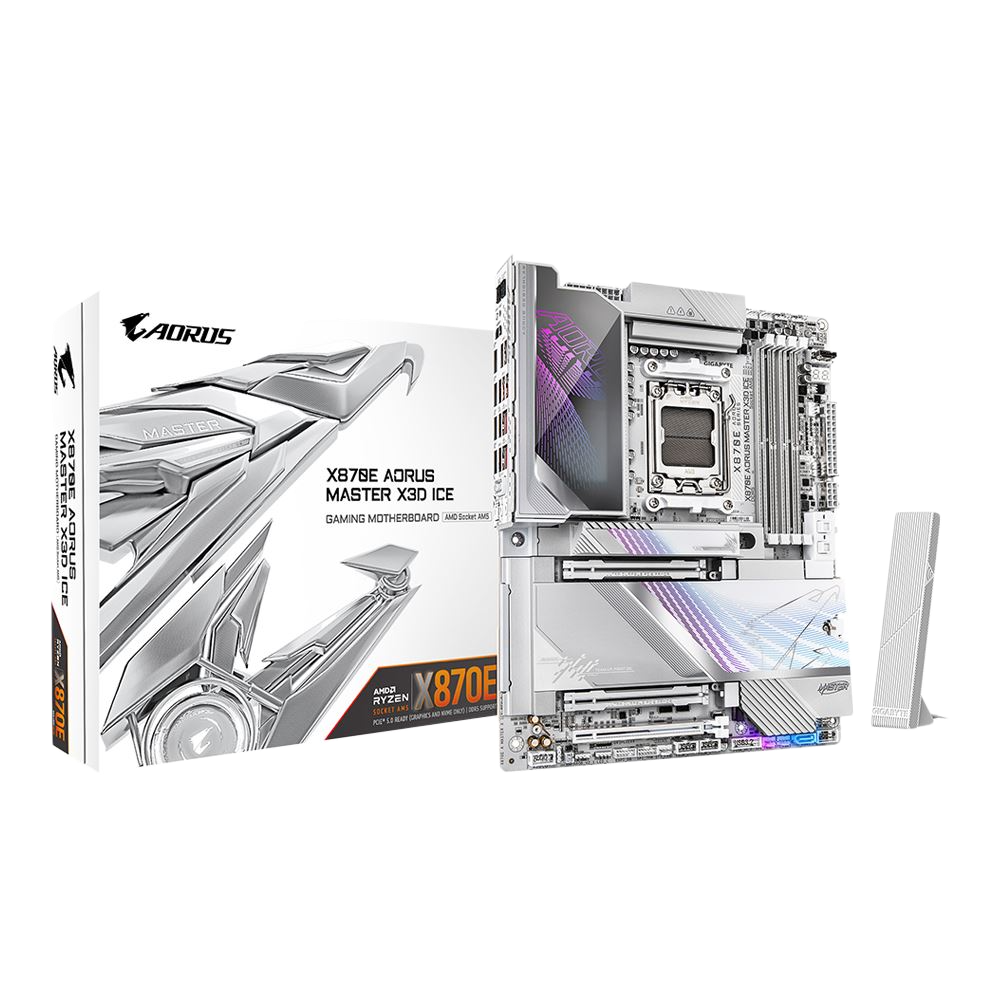 Gigabyte X870E AORUS MASTER X3D ICE AMD AM5 ATX Motherboard