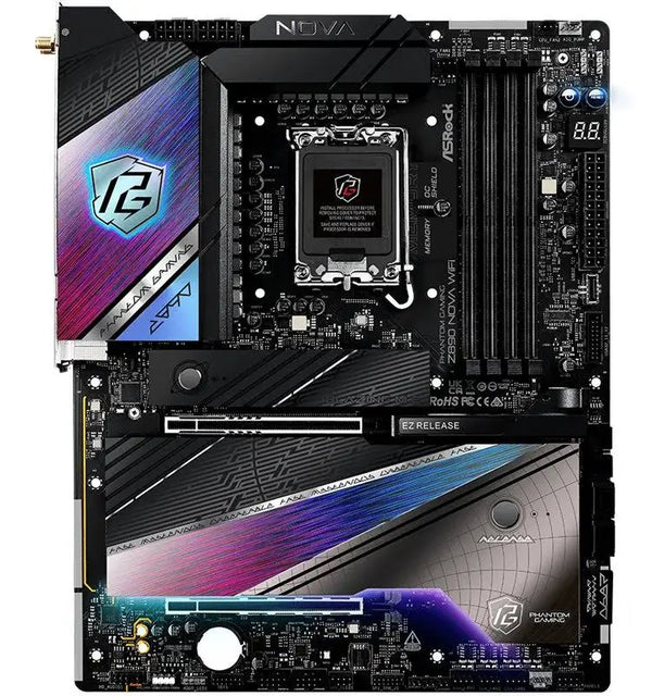 ASRock Intel Core Ultra Z890 Nova WiFi 7 Phantom Gaming ATX Motherboard Thunderbolt LGA1851 RL-ILM DDR5 9200 MHZ 256 GB