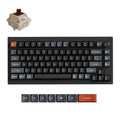 Keychron V1 Ultra 8K Wireless Mechanical Keyboard, Brown Silk POM Switch - Black