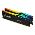 Kingston FURY Beast RGB 32GB (2 x 16GB) DDR5-6000 PC5-48000 CL30 Dual Channel Desktop Memory Kit