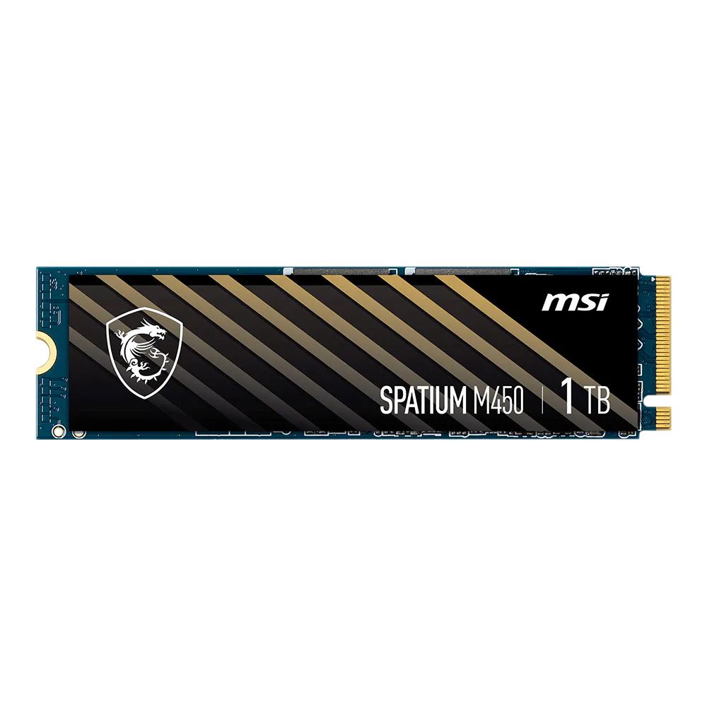 MSI SPATIUM M450 1TB SSD 3D NAND PCIe Gen 4 x4 NVMe M.2 2280 Internal Solid State Drive