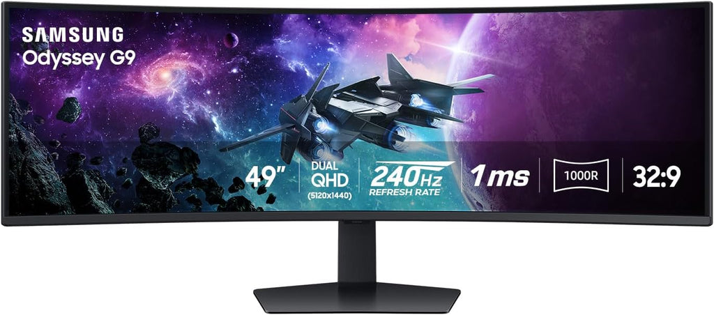 SAMSUNG 49" Odyssey G9 (LS49CG95DENXZA) Series DQHD 1000R Curved Gaming Monitor (refurbished-like new)