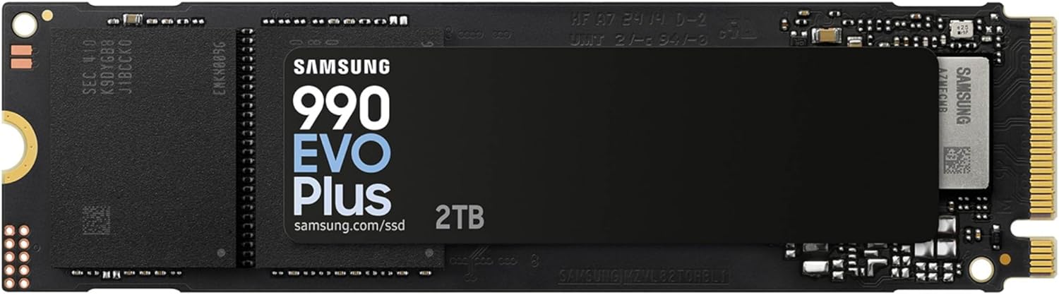 Samsung 990 EVO Plus SSD 2TB, PCIe Gen 4x4, Gen 5x2 M.2 2280