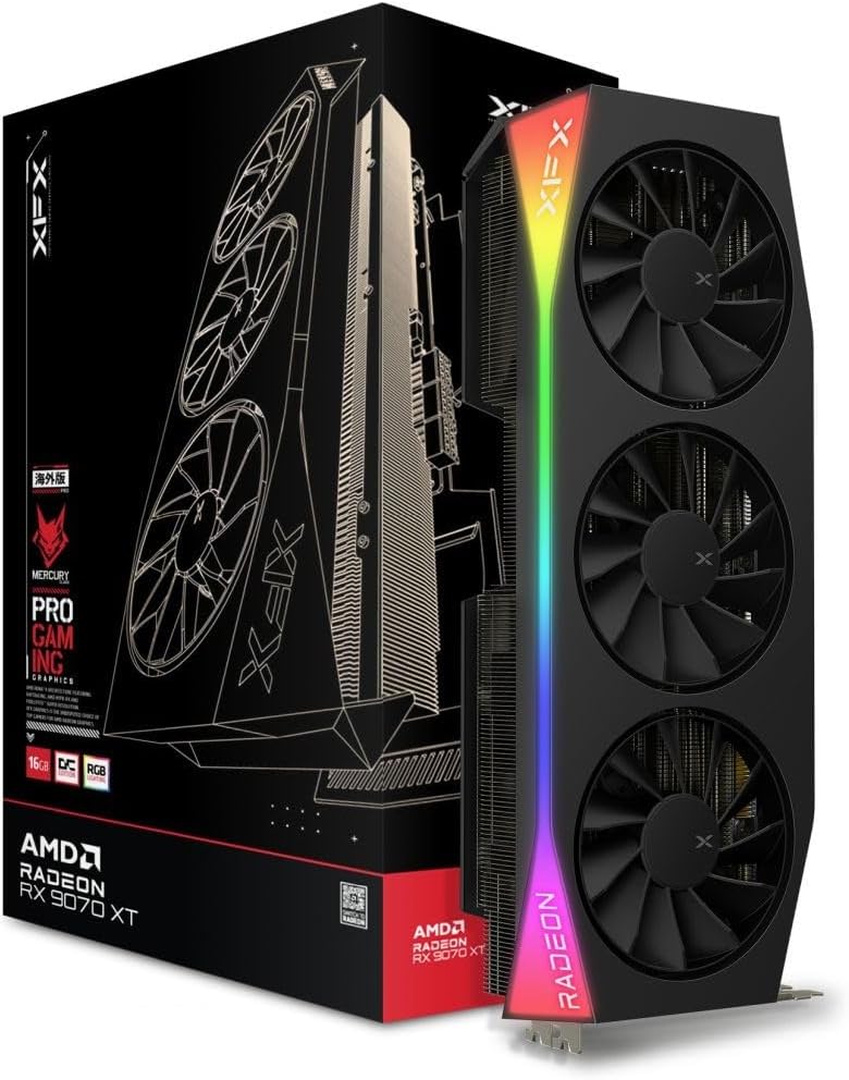 XFX Mercury AMD Radeon RX 9070XT OC Gaming Edition